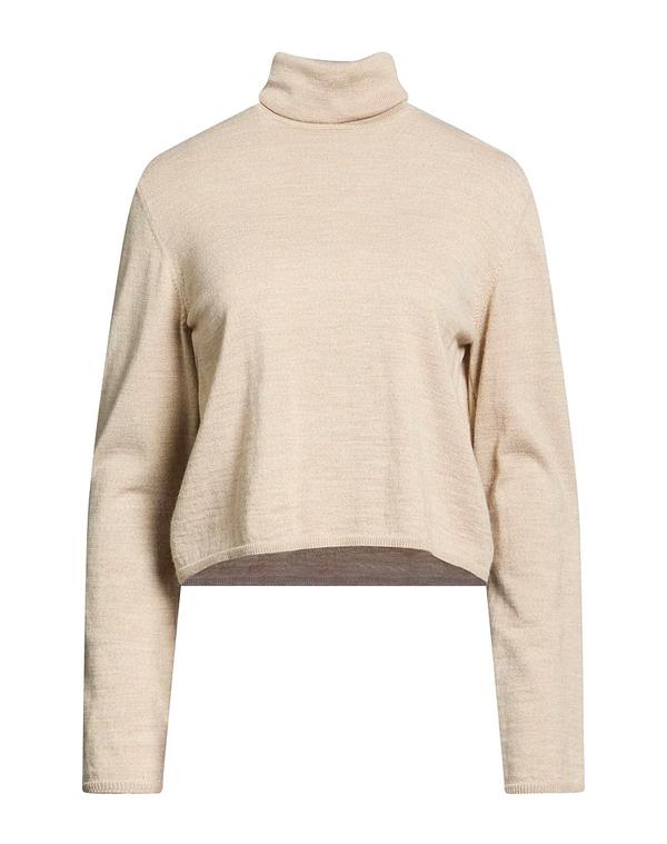マルタンマルジェラ レディース アウター ニット・セータートルネック MM6 MAISON MARGIELA Beige ベージュ