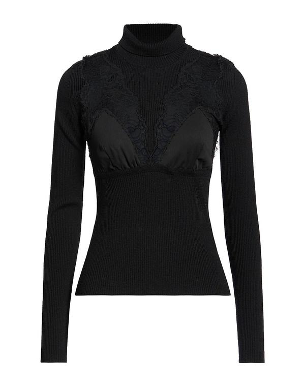 ブルマリン レディース アウター ニット・セータートルネック BLUMARINE Black 黒いこと