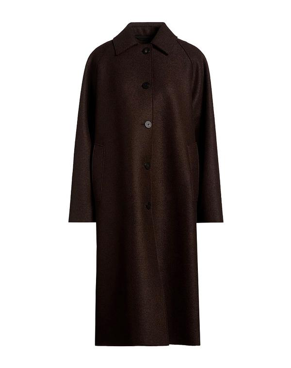 ハリス ワーフ 英国の首都 レディース アウター 厚地の外套 HARRIS WHARF LONDON Dark Brown 赤銅色