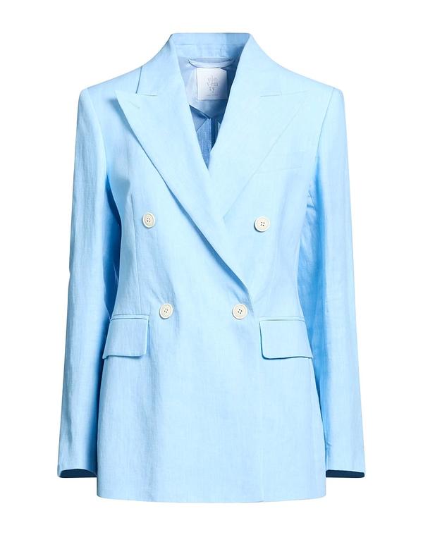 イレブンティ レディース アウター ジャケット・ブルゾン テーラードジャケット ELEVENTY Sky Blue ブルー｜ReVida 店