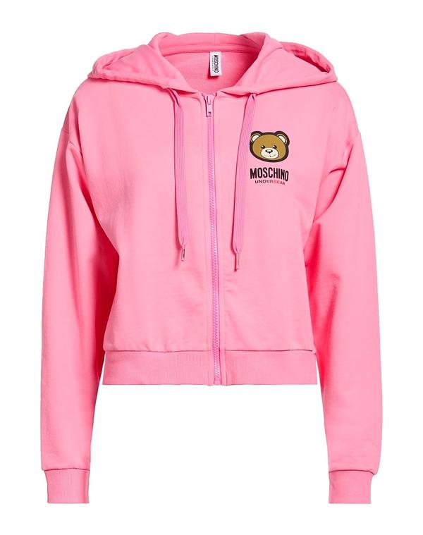 モスキーノ レディース アウター パーカー・スウェット MOSCHINO Pink サクラ色