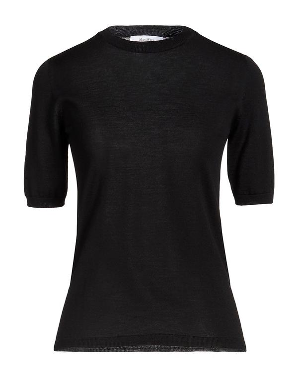 マックスマーラ レディース トップス プルオーバー ティーシャツ MAX MARA Black 黒いこと