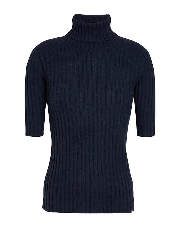 地獄ノ レディース アウター ニット・セータートルネック HERNO Navy 米国海軍