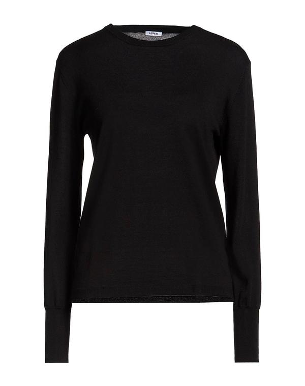 アスペジ レディース トップス プルオーバー ティーシャツ ASPESI Black 黒いこと