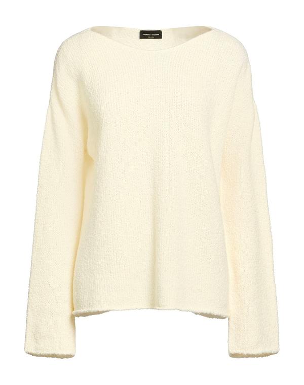 ロベルトコリーナ レディース トップス プルオーバー ティーシャツ ROBERTO COLLINA Ivory 象牙色
