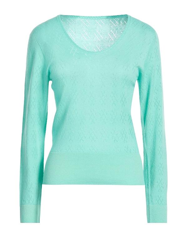 マジェスティック レディース アウター ジレー カシミール編み物 MAJESTIC FILATURES Turquoise Blue 青碧
