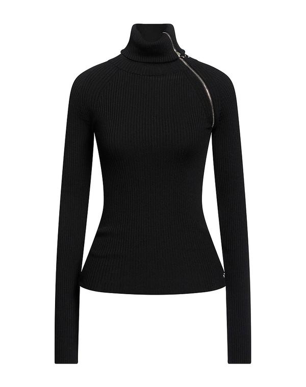 運動競技マックス レディース アウター ジレー チャック付き添い人編み物 SPORTMAX Black 黒いこと