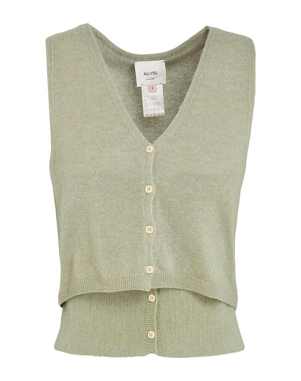 アリジ レディース アウター ジレー ALYSI Sage Green 緑であること