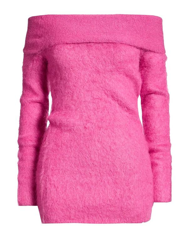 セミクチュール レディース アウター ニット・セータートルネック SEMICOUTURE Pink さくら色