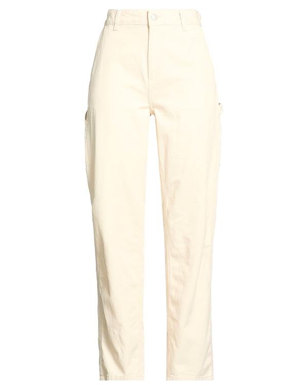 鉄道車両ハート型 レディース ボトムス ジーンズズボン下 デニム CARHARTT Off White 象牙色
