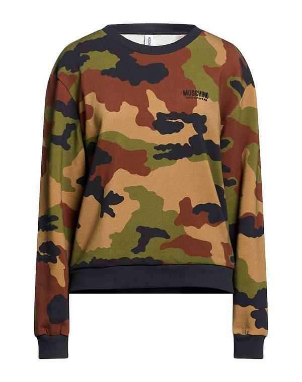 モスキーノ レディース アウター パーカー・スウェット MOSCHINO Military Green 緑であること