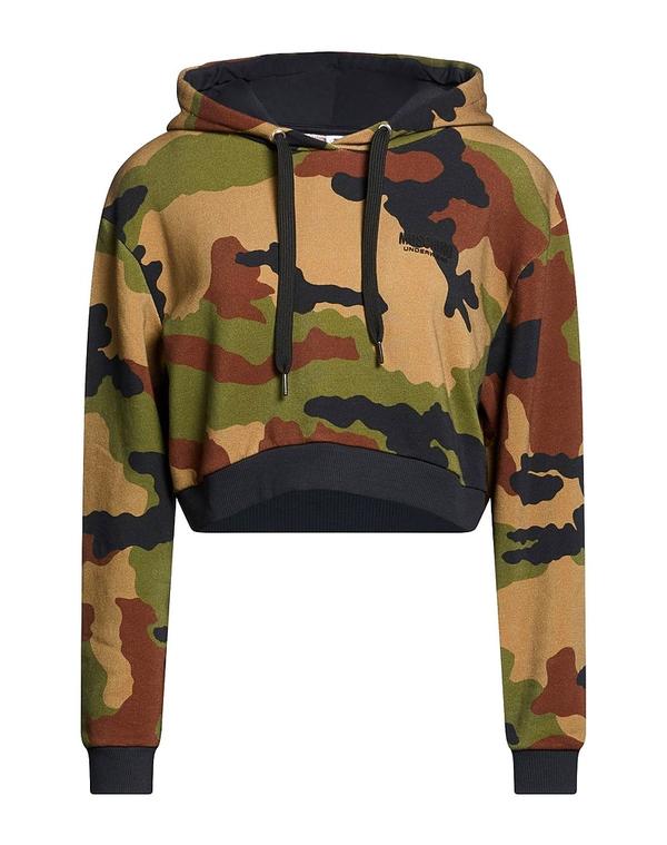モスキーノ レディース アウター パーカー・スウェット MOSCHINO Military Green 緑であること