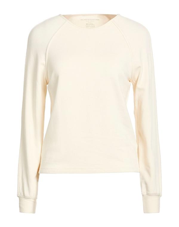 マジェスティック レディース アウター パーカー・スウェット MAJESTIC FILATURES Off White 象牙色