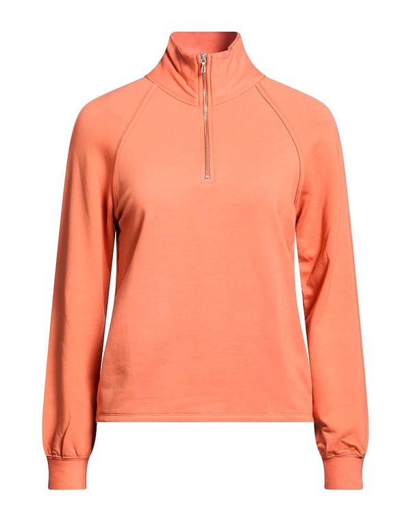 マジェスティック レディース アウター パーカー・スウェット MAJESTIC FILATURES Orange オレンジ色