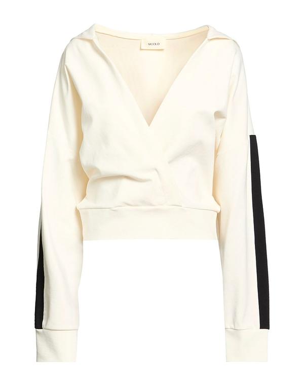 ヴィコロ レディース アウター パーカー・スウェット VICOLOff White 象牙色