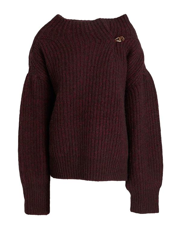 ドリス・ヴァン・ノッテン レディース アウター ニット・セータートルネック DRIES VANOTEN Bordeaux