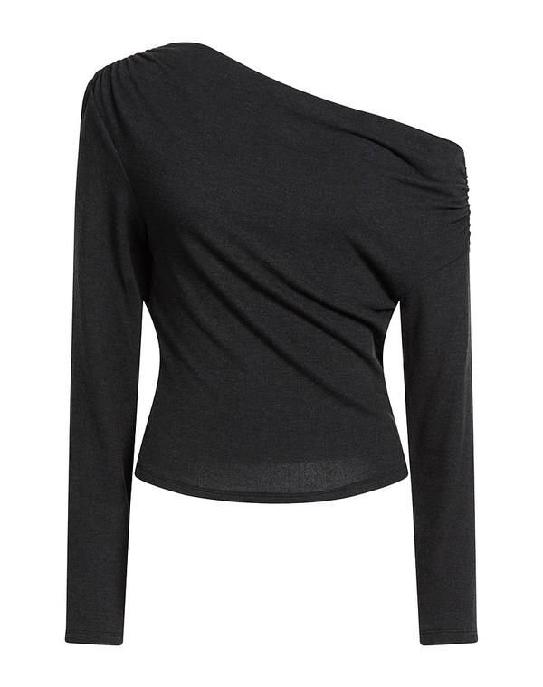 スタウド レディース トップス プルオーバー ティーシャツ STAUD Charcoal 濃灰色