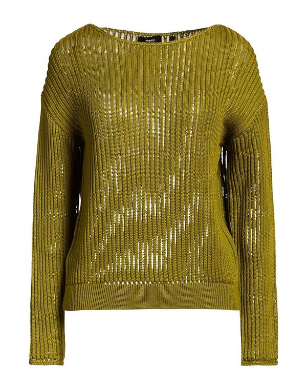 行動論理 レディース トップス プルオーバー ティーシャツ THEORY Military Green 緑であること