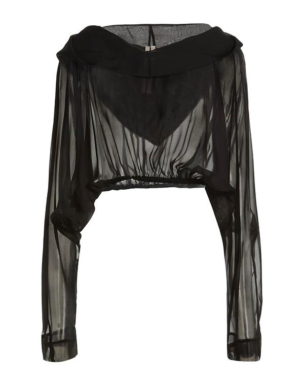 リックオウエンス レディース トップス プルオーバー RICK OWENS Black 黒いこと