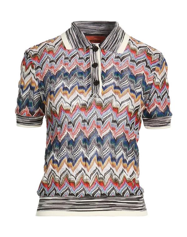 ミッソーニ レディース トップス スポーツシャツ MISSONI Blue Gray 薄墨色