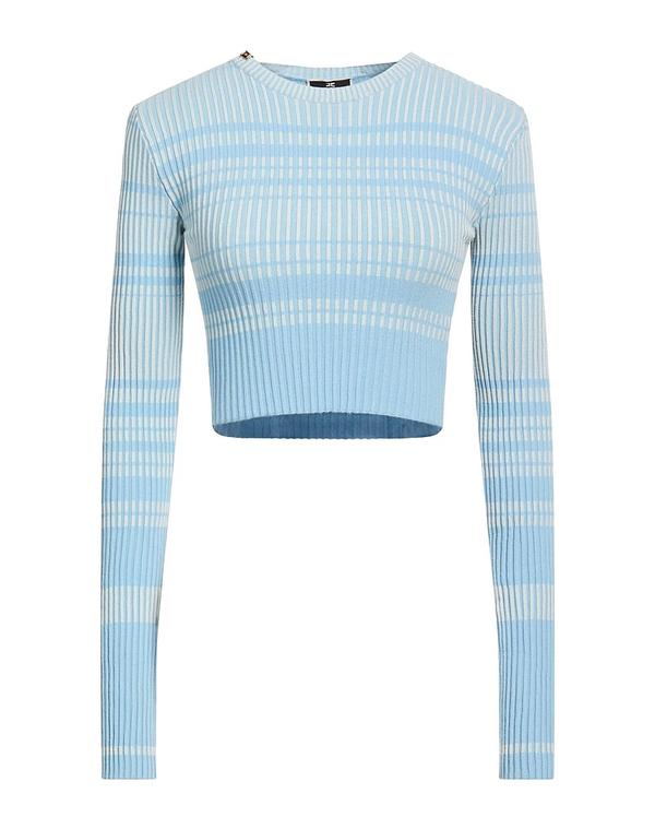 エリザベッタフランキ レディース トップス プルオーバー ティーシャツ ELISABETTA FRANCHI Sky Blue 青色