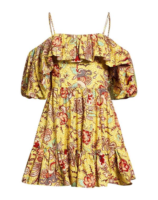 ウラ・ジョンソン レディース トップス 衣裳 朱夏御召しもの ULLA JOHNSON Yellow 黄色