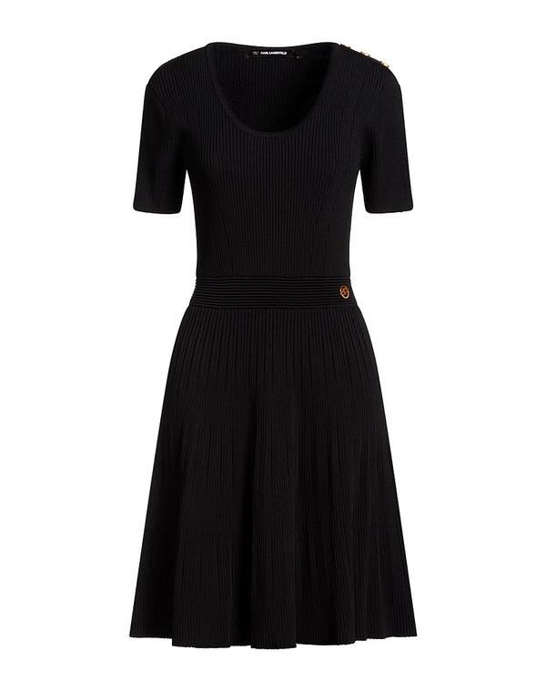 長い巻き毛 ラガーフェルド レディース トップス 衣裳 朱夏御召しもの KARLAGERFELD Black 黒いこと