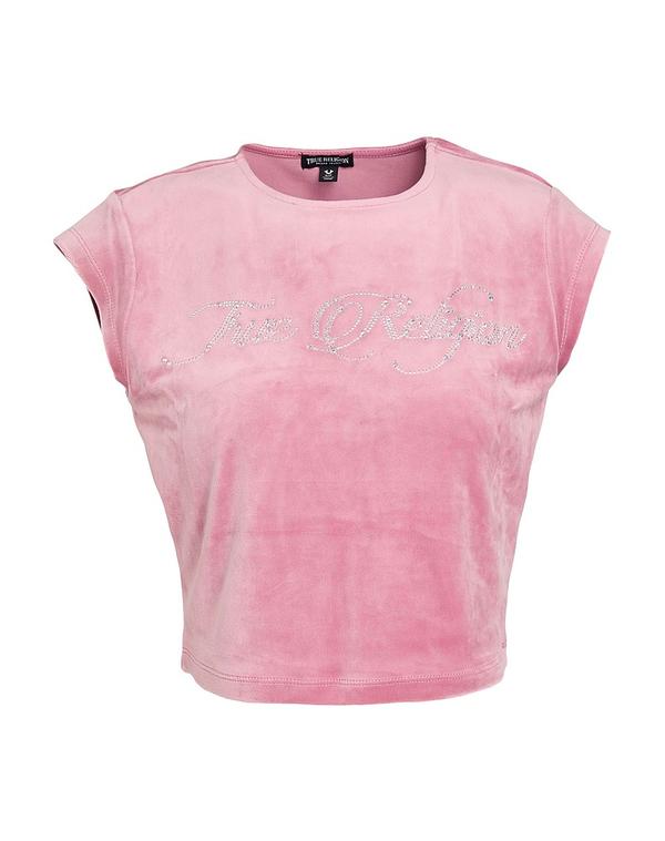 トゥルーレリジョン レディース トップス ティーシャツ TRUE RELIGION Antique Rose