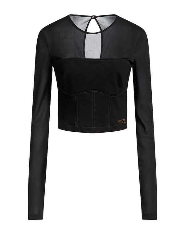 ヴェルサーチ レディース トップス プルオーバー VERSACE JEANS COUTURE Black 黒いこと
