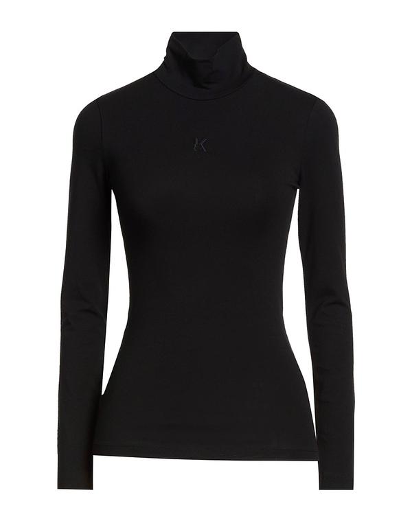 長い巻き毛 ラガーフェルド レディース トップス プルオーバー KARLAGERFELD Black 黒いこと