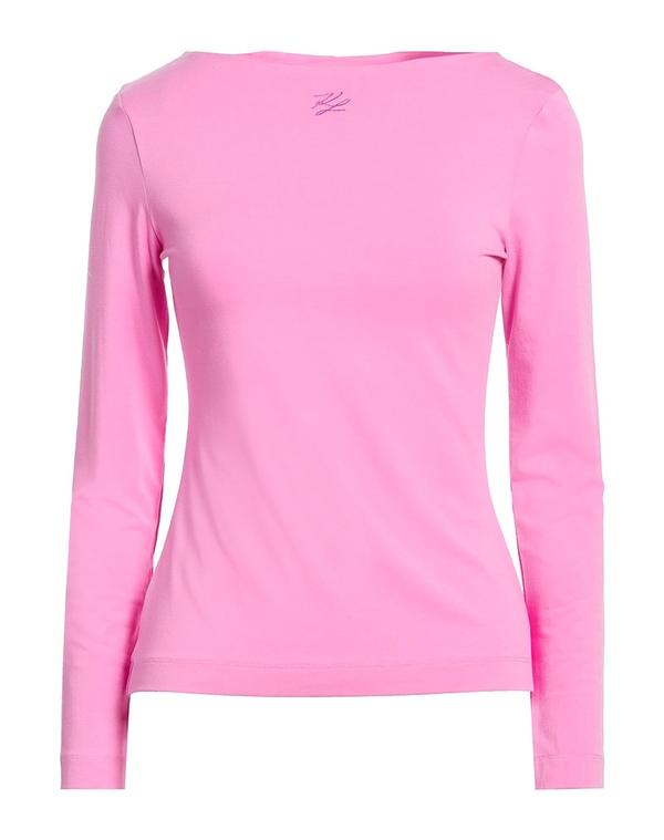 長い巻き毛 ラガーフェルド レディース トップス プルオーバー KARLAGERFELD Pink サクラ色
