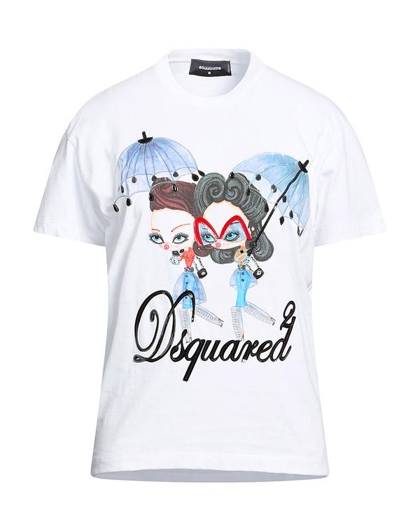 ディースクエアード レディース トップス ティーシャツ DSQUARED2 White 白いこと