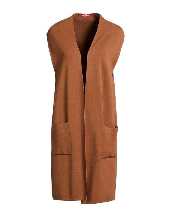 マックスマーラ レディース アウター ジレー MAX MARA STUDIO Light Brown 赤銅色
