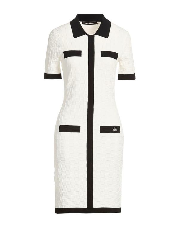 長い巻き毛 ラガーフェルド レディース トップス 衣装 炎節お召しもの KARLAGERFELD White 白いこと