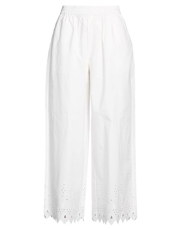 長い巻き毛 ラガーフェルド レディース ボトムス 心地好いズボン下 KARLAGERFELD White 白いこと