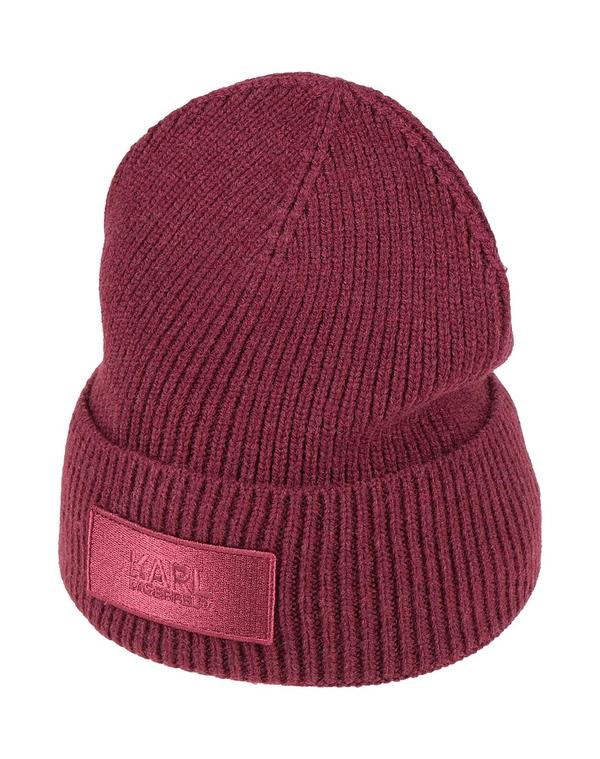 長い巻き毛 ラガーフェルド レディース 添え物 かぶり笠 KARLAGERFELD Bordeaux