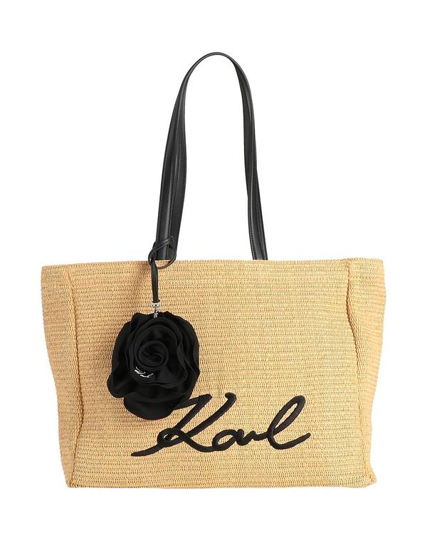 長い巻き毛 ラガーフェルド レディース 御徒面子 KARLAGERFELD Beige ベージュ