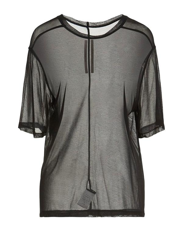 リックオウエンス レディース トップス ティーシャツ RICK OWENS T Black 黒いこと