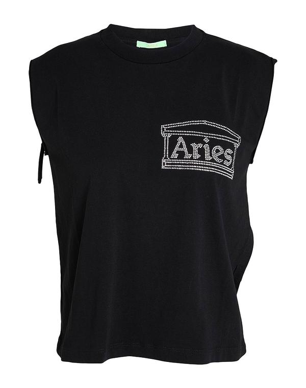 アリーズ レディース トップス ティーシャツ ARIES Black 黒いこと