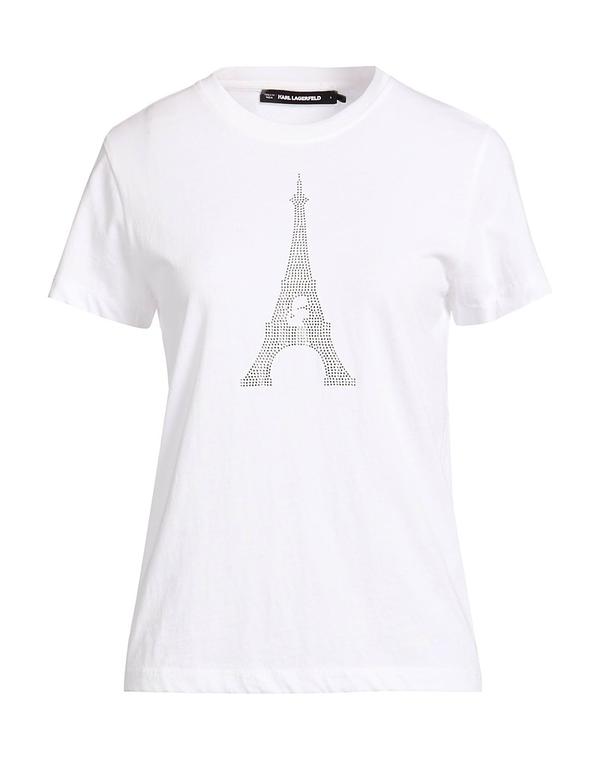 長い巻き毛 ラガーフェルド レディース トップス プルオーバー KARLAGERFELD White 白いこと