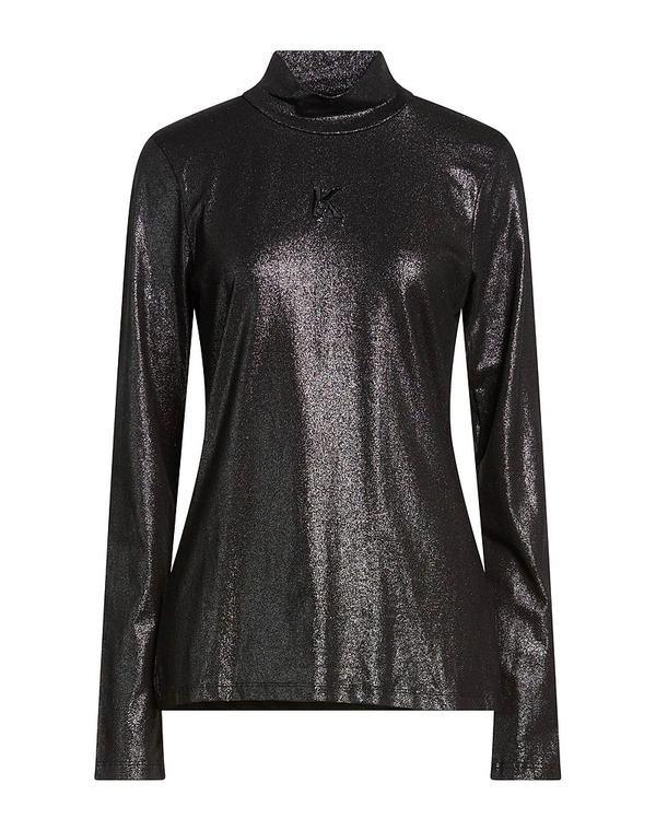 長い巻き毛 ラガーフェルド レディース トップス プルオーバー KARLAGERFELD Black 黒いこと
