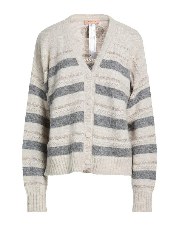 ツイン仕掛ける レディース アウター ジレー TWINSET Gray 薄墨色