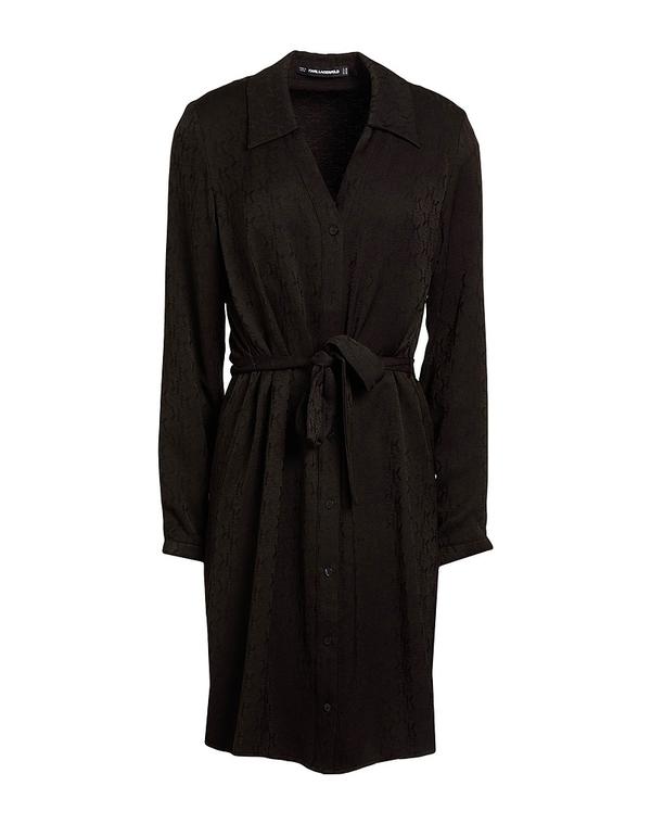 長い巻き毛 ラガーフェルド レディース トップス 衣装 テディーお召しもの KARLAGERFELD Black 黒いこと