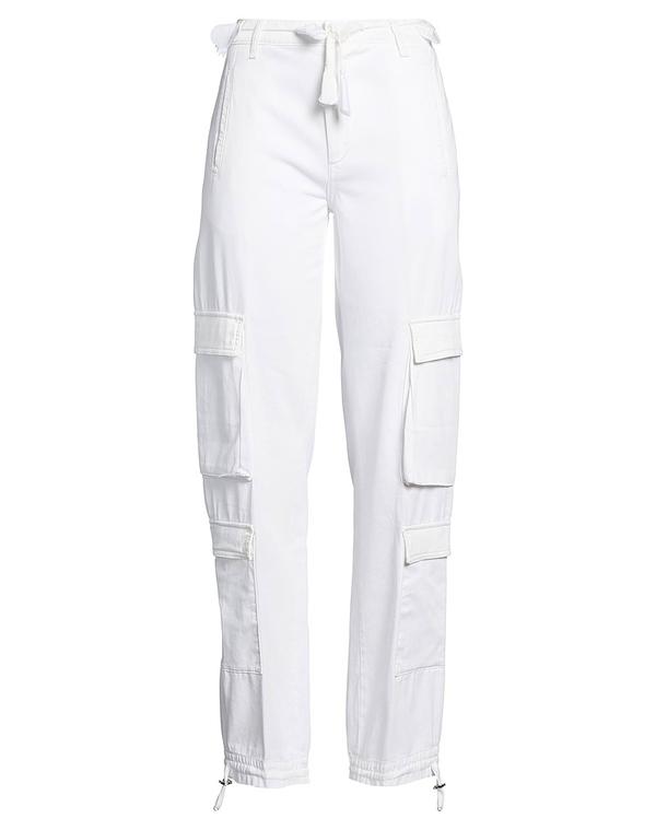 ドンダップ レディース ボトムス 心地好いズボン下 カーゴパンツ DONDUP White 白いこと