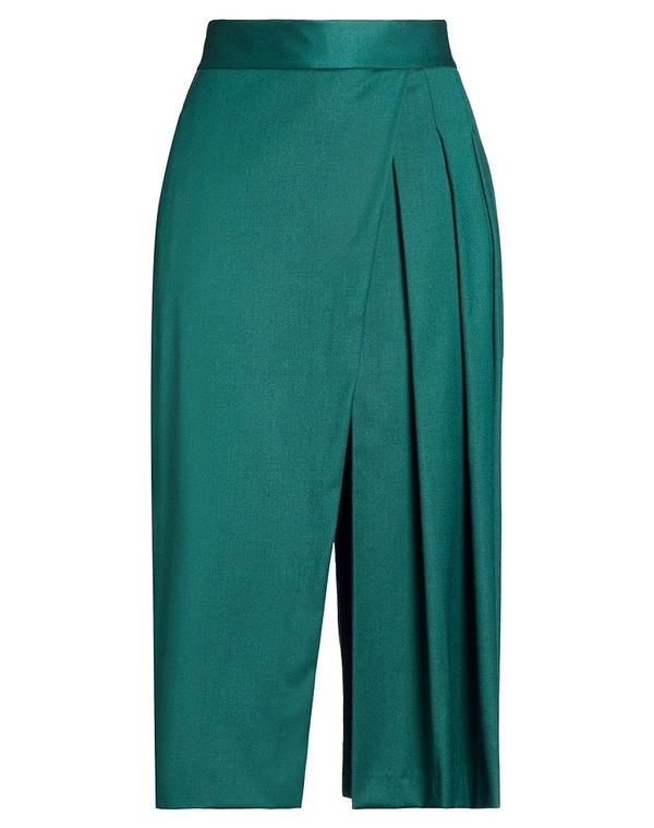 セミクチュール レディース ボトムス 心地よいズボン下 広広としたズボン下 SEMICOUTURE Dark Green 緑であること