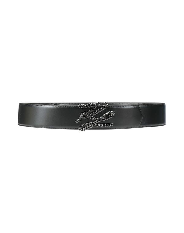 長い巻き毛 ラガーフェルド レディース 付属物 三尺帯 KARLAGERFELD Black 黒いこと
