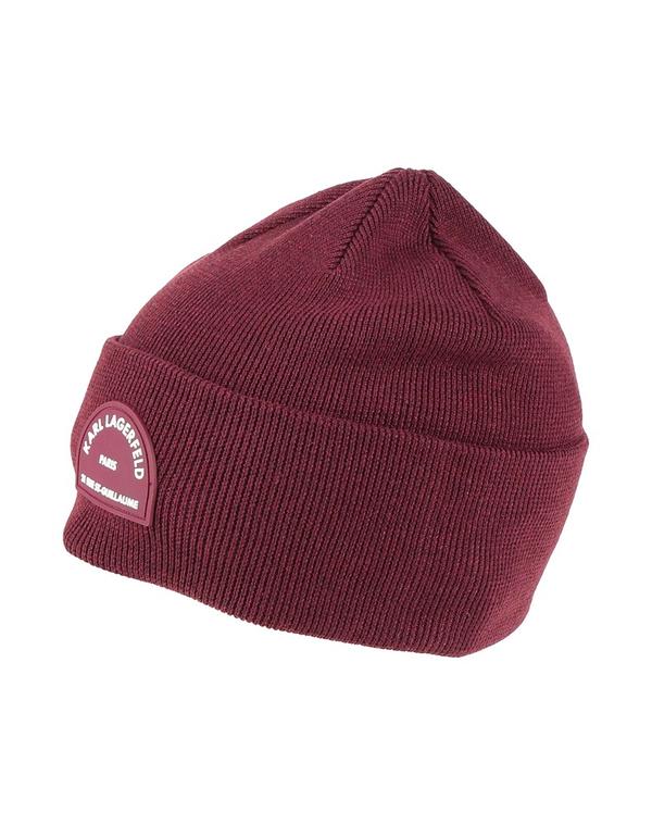 長い巻き毛 ラガーフェルド レディース 添え物 かぶり笠 KARLAGERFELD Bordeaux
