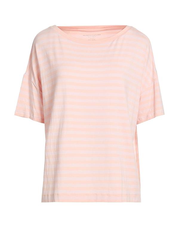 マジェスティック レディース トップス ティーシャツ MAJESTIC FILATURES Light Pink さくら色