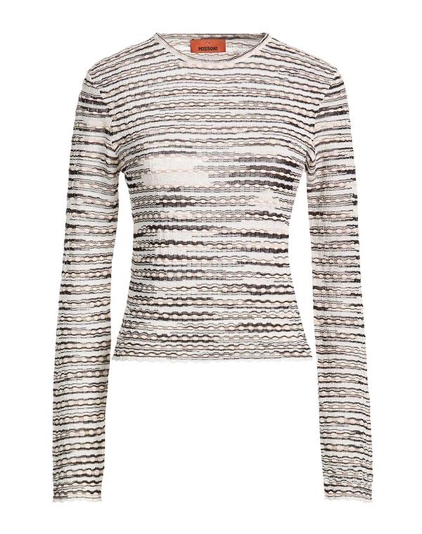 ミッソーニ レディース トップス プルオーバー ティーシャツ MISSONI Beige ベージュ