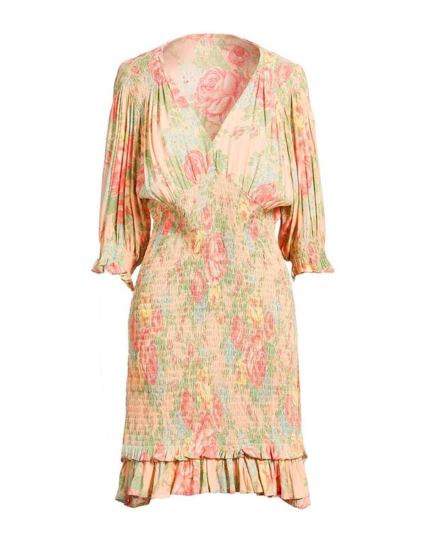 人間の顔盛りだくさん レディース トップス 衣装 炎節お召しもの FAITHFULL Pink サクラ色